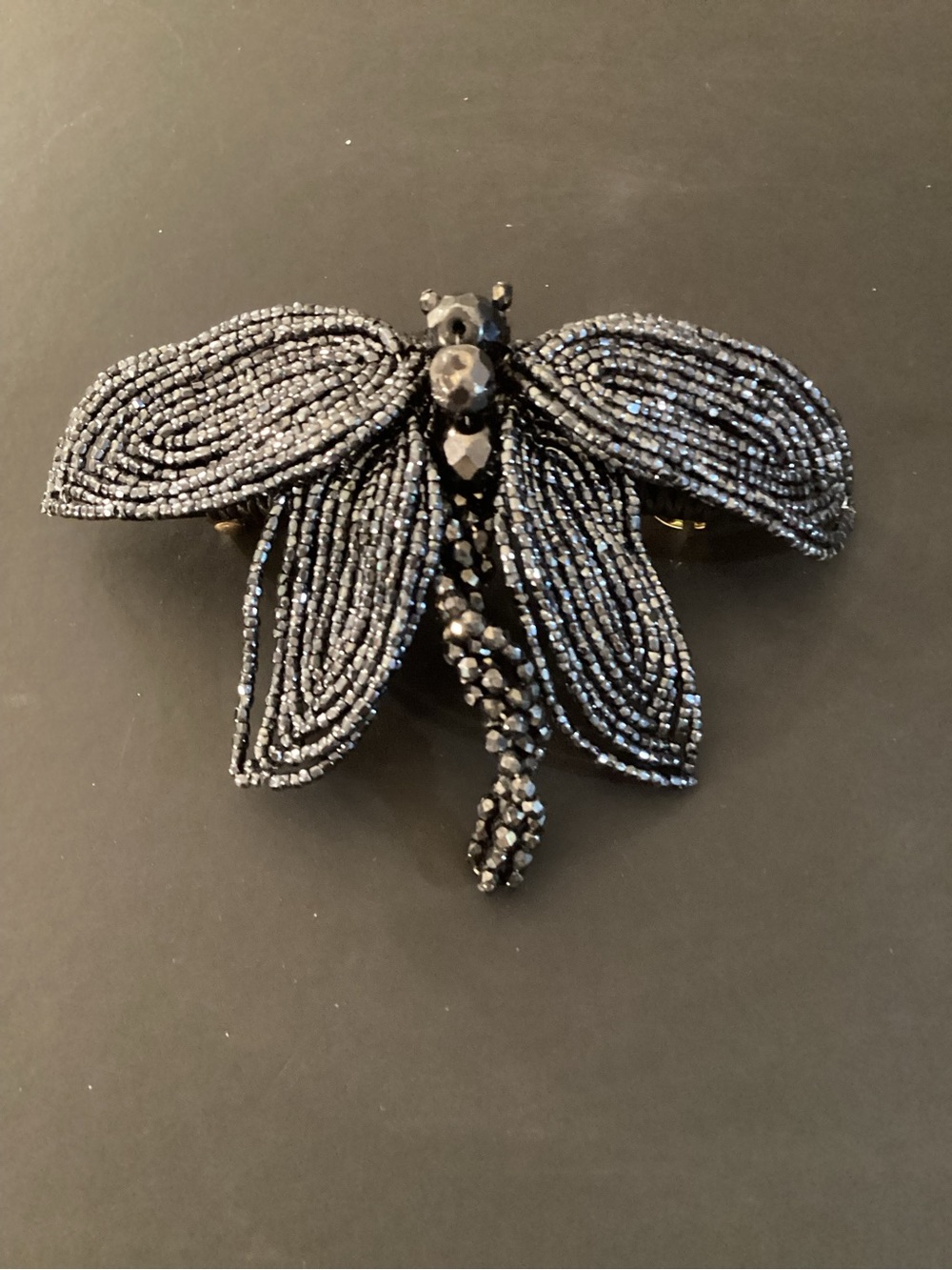 Alexandre de Paris Beaded Dragonfly Barette